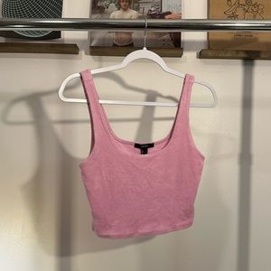 Forever 21 , soft, pink tank top, cropped